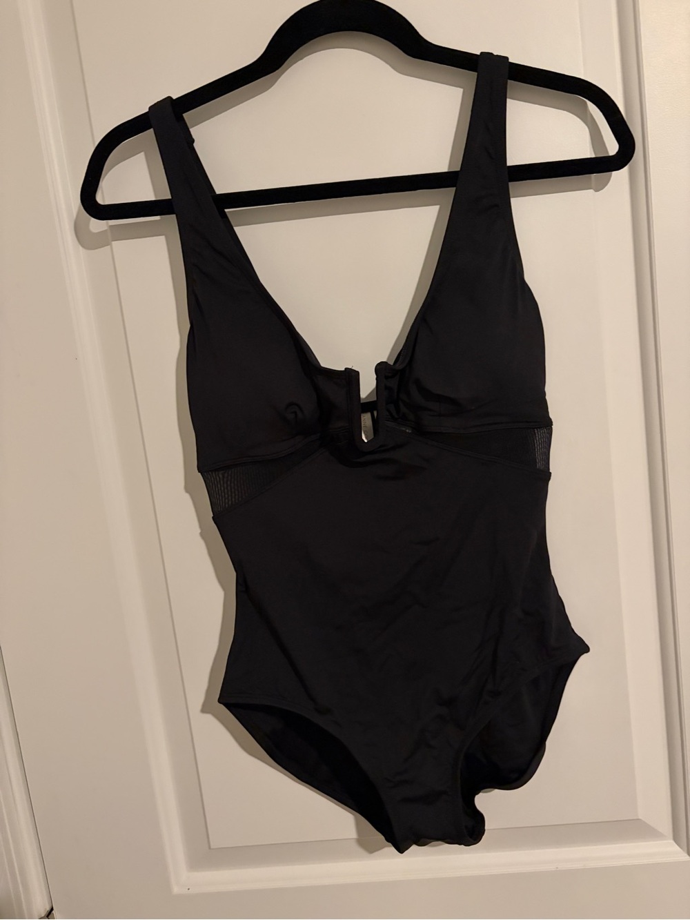 Anne Cole Swimwear Size 8 Black One-Piece Swimsuit NWT $98 retail